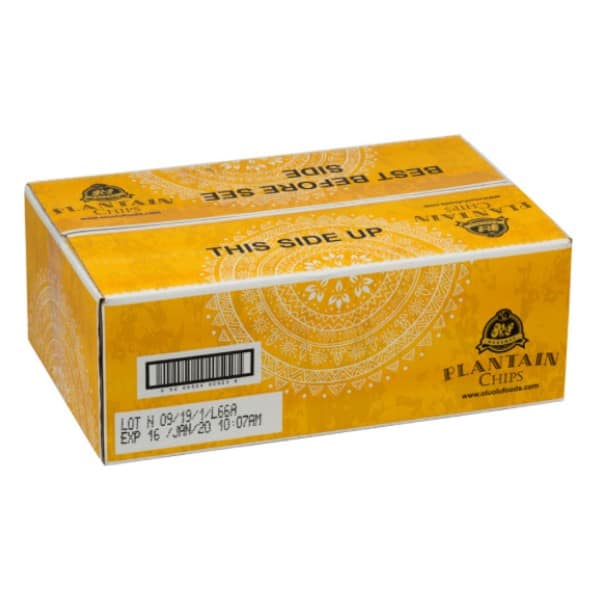 Yellow Plantain Chips (Box of 24 packs)