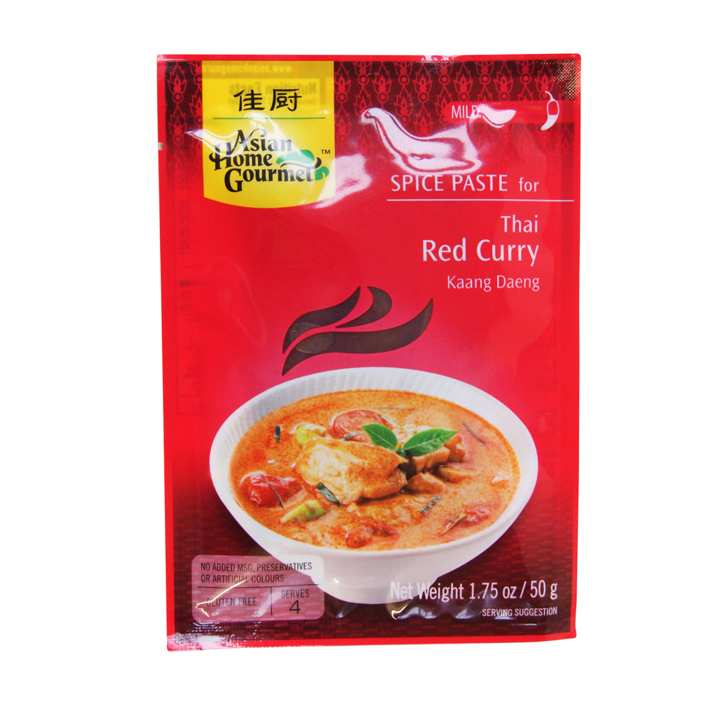 Asian Home Gourmet Thai Red Curry Spice Paste 50g XX 1bf7b974 b31a 4265 bc9d