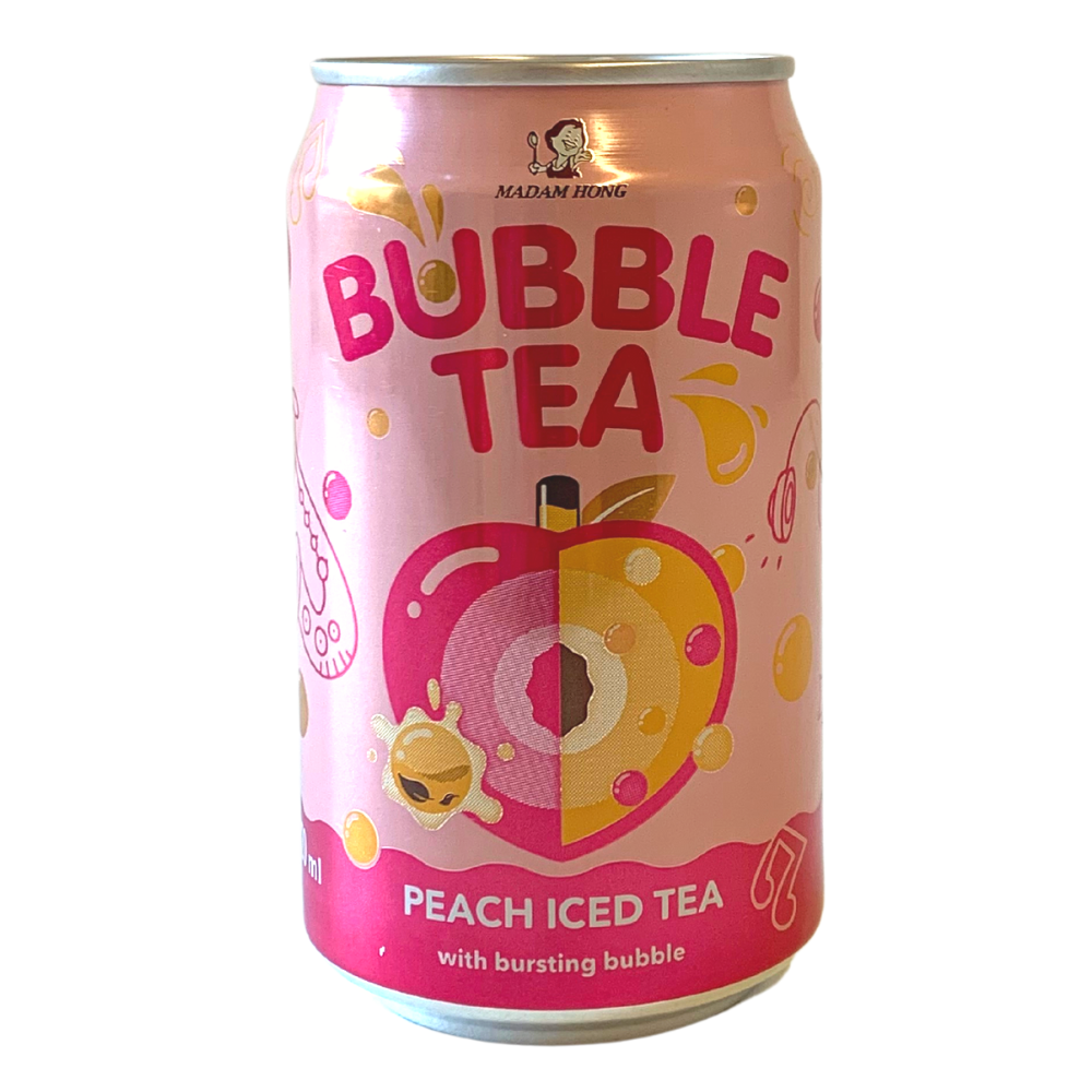 Madam Hong Ice Tea with Bursting Bubble Peach Flavour