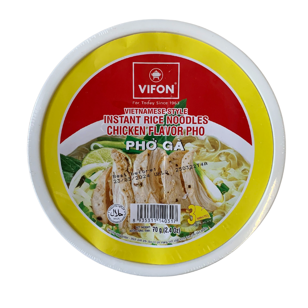 Vifon Vietnamese Instant Rice Noodle Bowl Pho Ga Chicken Flavour